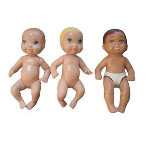 Barbie Skipper Babysitters Baby Doll Dolls Infant Babies Lot Of 3
